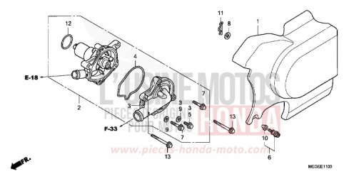 WATER PUMP VT750C9 de 2009